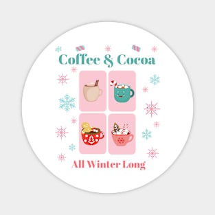 Cozy Winter Drinks Magnet